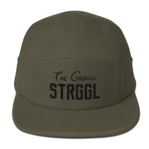 “GRAND STRGgL” BLK Five Panel Cap